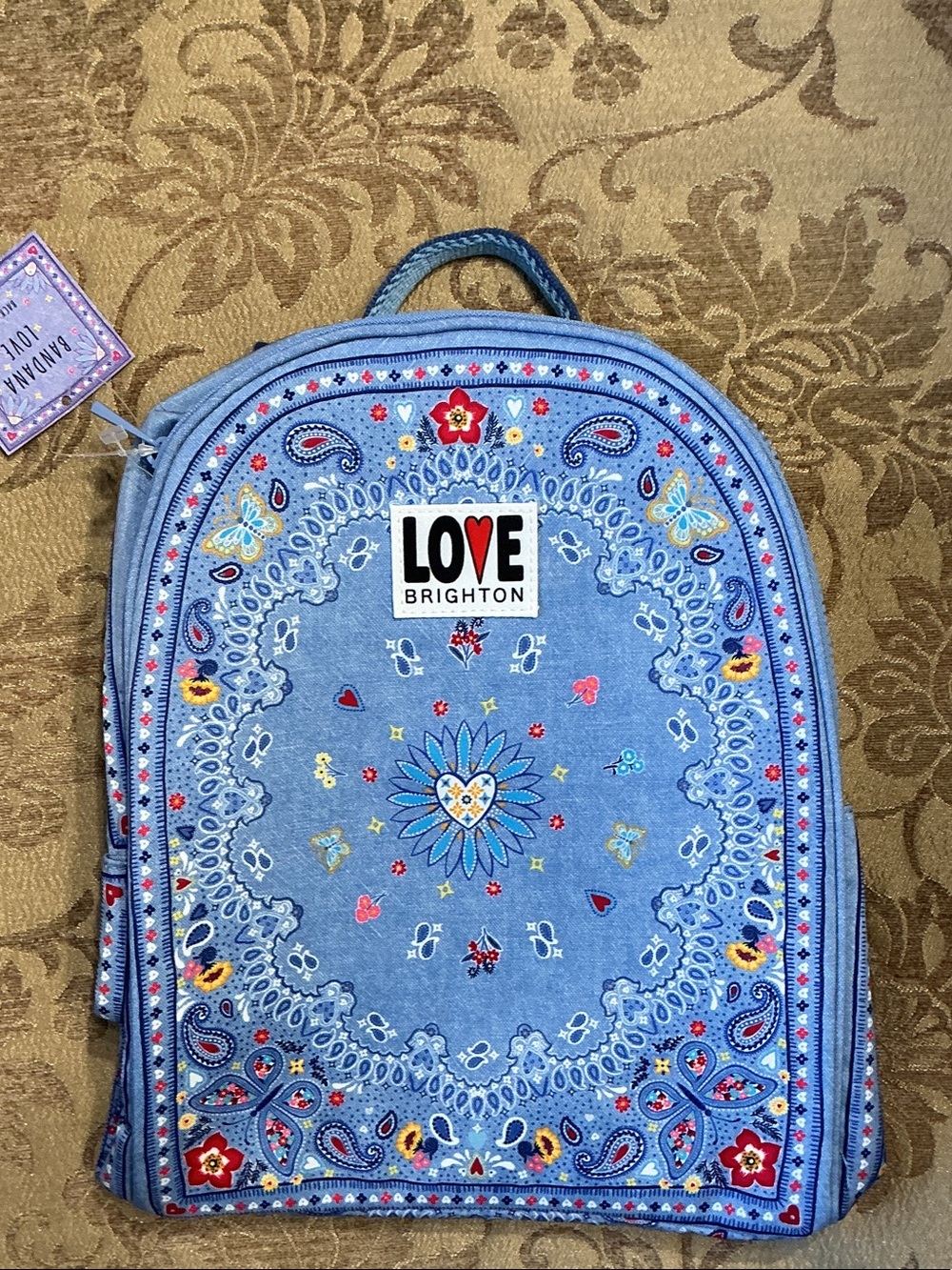 NWT Brighton Love Backpack BANDANA LOVE